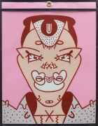 Alien Dating Service Portrait, 1977, acrylic on acetate