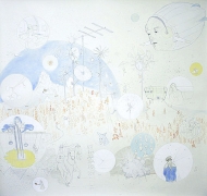 Attention,&nbsp;2003, mixed media on paper