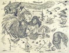 Ars Poetica (Little Hammer),&nbsp;2004, ink, graphite on paper