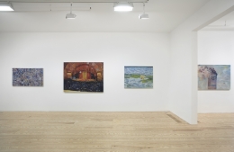 Keith Mayerson,&nbsp;Good Leaders, Endangered Species, Ships at Sea, Pt. II, installation view at&nbsp;Derek Eller Gallery, New York&nbsp;