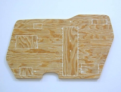 Trailer, 2005, plywood and plaster of paris