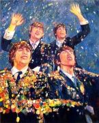 The Beatles 1964, 2006, oil on linen