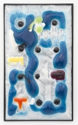 Body Scan 10, 2015, resin, pigment, and painted steel frame