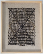 Sight, 2019, linen threads and ink
