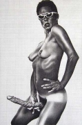 Lynda Benglis, 2003, graphite on paper