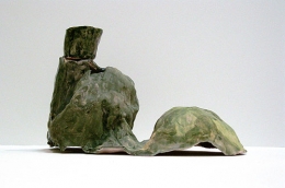 Hills with Small Cup, 2005, glazed ceramic