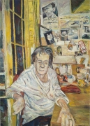 Louise Bourgeois at Her Salon, 2008, oil on linen