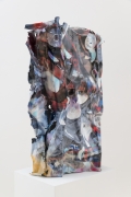 Ties That Bind, 2013, gesso, archival inkjet on aluminum, acrylic spray paint, archival varnish