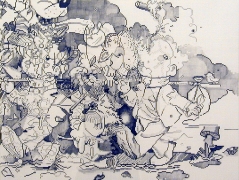 Banana Peel, 2002, graphite on paper&nbsp;