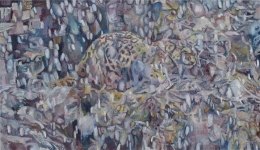 Snow Leopard, 2008, oil on linen
