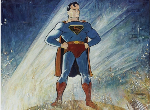 superman painting